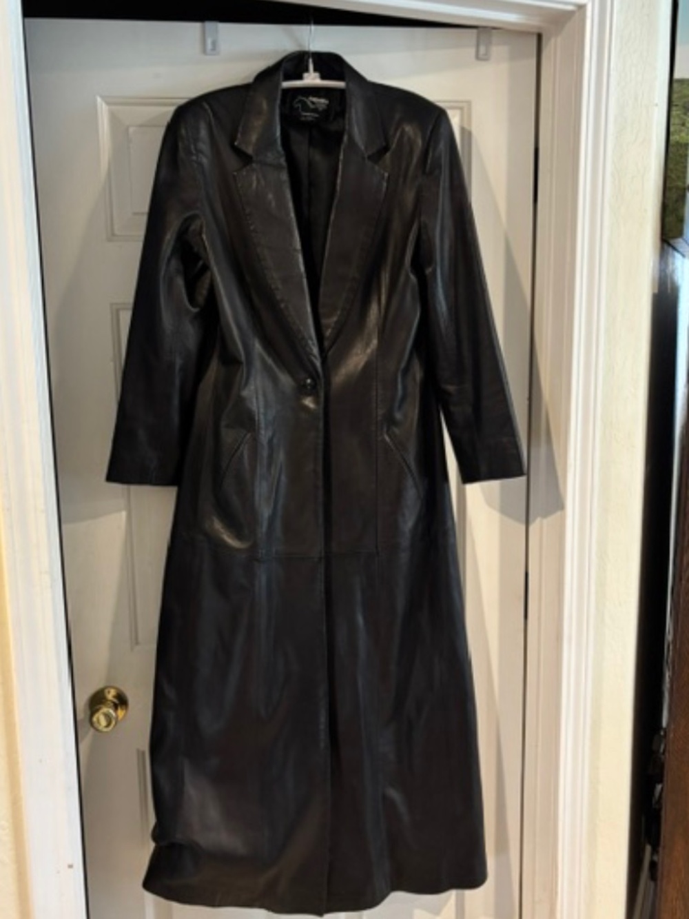 Augustina- Carmel by the Sea- Leathers Black Duster long Coat- see description